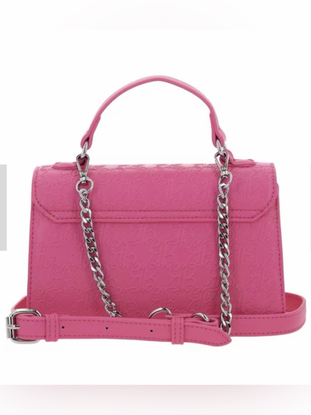 Barbie Hot Pink Embossed Mini Top-Handle Bag - Picture 5 of 17